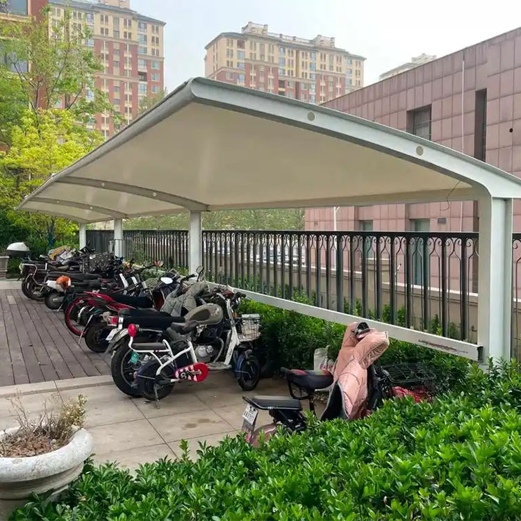 江华膜结构电动车棚